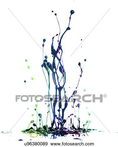 Splashing paint. View Large Photo Image Stock Photo - Splashing paint.. Fotosearch