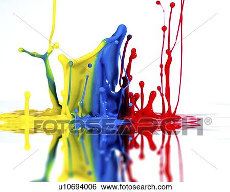 Stock Photograph - Splashing paint.. Fotosearch