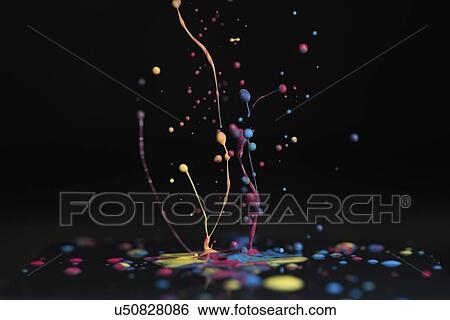 Stock Photograph - Splashing paint.. Fotosearch