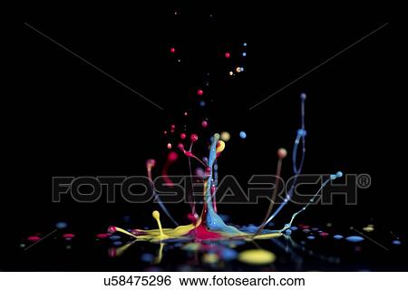 Stock Photograph - Splashing paint.. Fotosearch