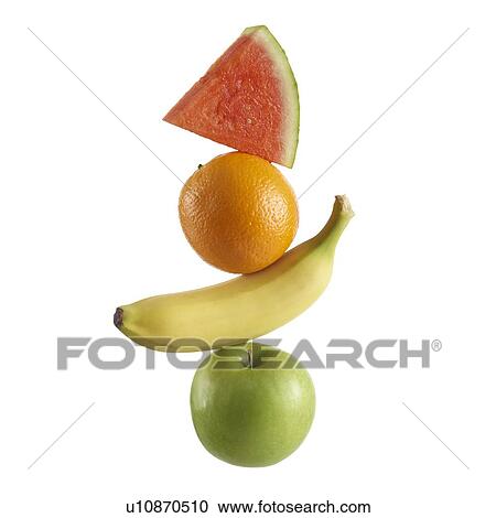 Stock Image - Stack of fresh fruit.. Fotosearch