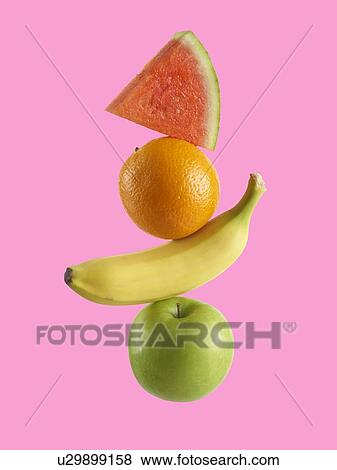 Stock Photo - Stack of fresh fruit.. Fotosearch