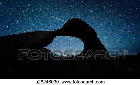 Starry Sky at Mobius Arch, Alabama Hills, Lone Pine California View Large Photo Image Stock Image - Starry Sky at Mobius Arch, Alabama Hills, Lone Pine California. Fotosearch
