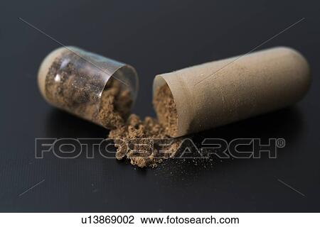 Stock Image - Supplement capsule.. Fotosearch
