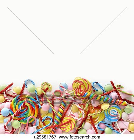 Stock Photo - Sweets and candy canes.. Fotosearch