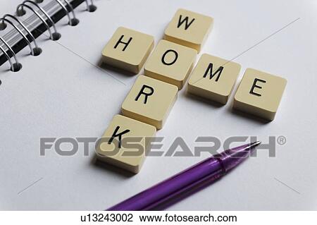Tiles with letters spelling the words home and work. View Large Photo Image Stock Image - Tiles with letters spelling the words home and work.. Fotosearch