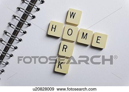 Tiles with letters spelling the words home and work. View Large Photo Image Stock Photo - Tiles with letters spelling the words home and work.. Fotosearch