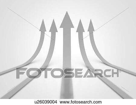 Upward arrows, illustration. View Large Photo Image Picture - Upward arrows, illustration.. Fotosearch