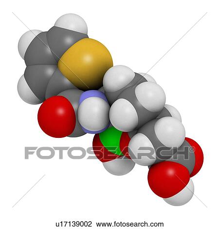 Stock Image - Vaborbactam drug molecule. Beta-lactamase inhibitor co-administered with meropenem to block degradation of the latter by carbapenemase enzymes. 3D rendering. Atoms are represented as spheres with conventional colour-coding: hydrogen (white), carbon.... Fotosearch