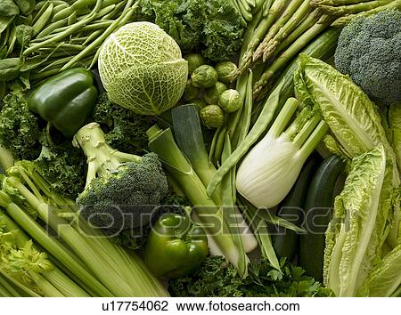 Variety of fresh green vegetables. View Large Photo Image Stock Image - Variety of fresh green vegetables.. Fotosearch