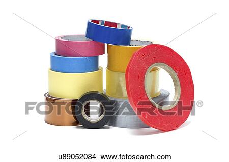 Variety of tapes. View Large Photo Image Picture - Variety of tapes.. Fotosearch