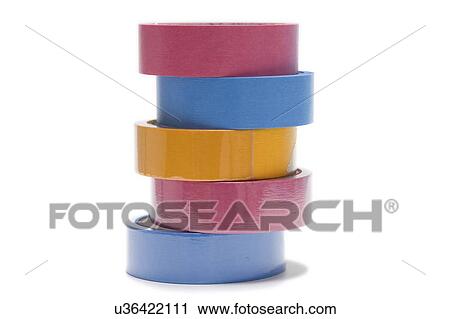 Stock Image - Variety of tapes.. Fotosearch