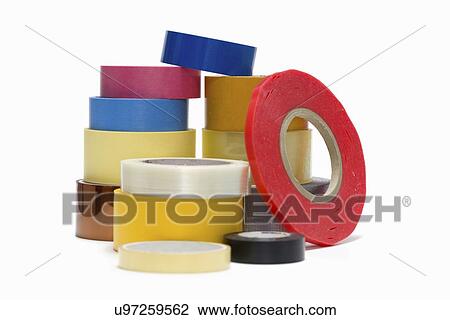 Stock Image - Variety of tapes.. Fotosearch