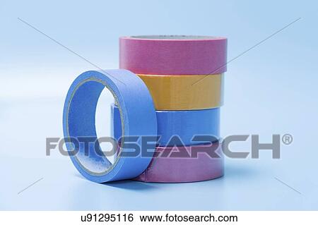 Variety of tapes. View Large Photo Image Stock Photograph - Variety of tapes.. Fotosearch