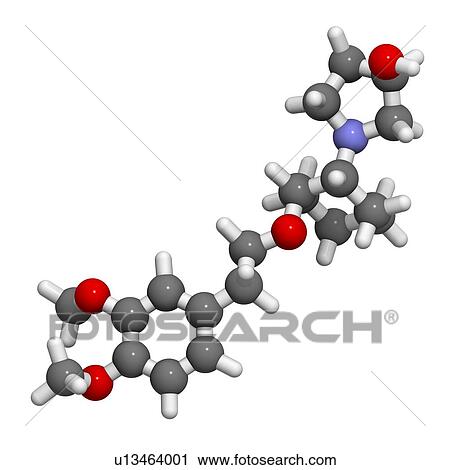 Vernakalant atrial fibrillation drug molecule. 3D rendering. Atoms are represented as spheres with conventional colour-coding: hydrogen (white), carbon (grey), nitrogen (blue), oxygen (red). View Large Photo Image Stock Image - Vernakalant atrial fibrillation drug molecule. 3D rendering. Atoms are represented as spheres with conventional colour-coding: hydrogen (white), carbon (grey), nitrogen (blue), oxygen (red).. Fotosearch