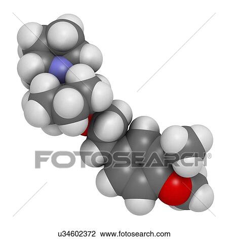 Vernakalant atrial fibrillation drug molecule. 3D rendering. Atoms are represented as spheres with conventional colour-coding: hydrogen (white), carbon (grey), nitrogen (blue), oxygen (red). View Large Photo Image Stock Image - Vernakalant atrial fibrillation drug molecule. 3D rendering. Atoms are represented as spheres with conventional colour-coding: hydrogen (white), carbon (grey), nitrogen (blue), oxygen (red).. Fotosearch