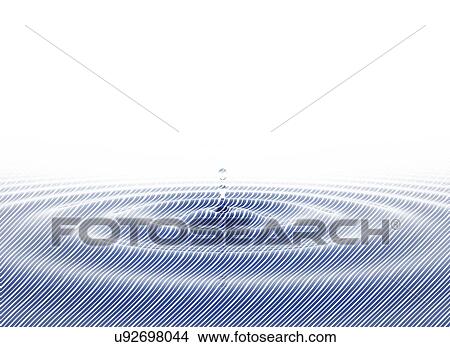 Water drop impact, illustration. View Large Photo Image Picture - Water drop impact, illustration.. Fotosearch