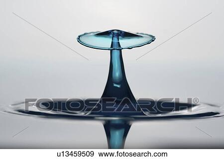 Stock Photo - Water drop impact.. Fotosearch