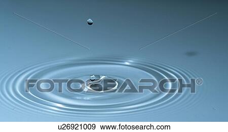 Stock Photo - Water drop impact.. Fotosearch