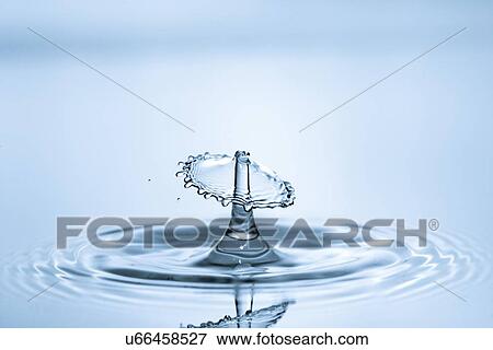 Stock Photo - Water drop impact.. Fotosearch