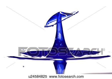 Stock Photography - Water drop impact.. Fotosearch
