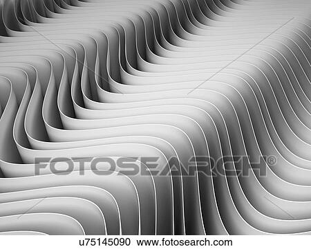 Stock Image - Wave pattern, illustration.. Fotosearch