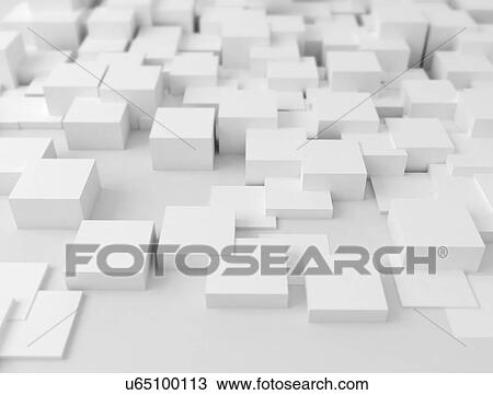White cubes, computer illustration. View Large Photo Image Stock Image - White cubes, computer illustration.. Fotosearch