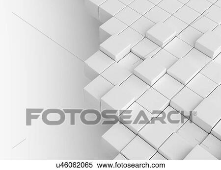 White cubes, computer illustration. View Large Photo Image Stock Photography - White cubes, computer illustration.. Fotosearch