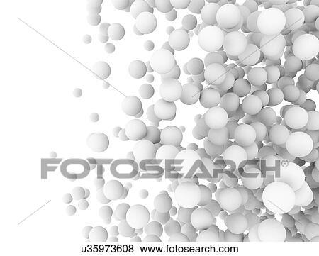 White spheres, illustration. View Large Photo Image Stock Photo - White spheres, illustration.. Fotosearch