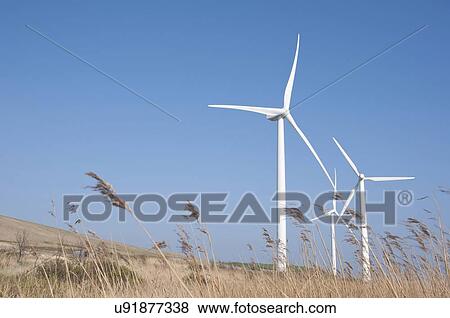 Stock Photo - Wind turbines, Esbjerg, Denmark.. Fotosearch