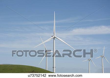 Wind turbines. View Large Photo Image Stock Image - Wind turbines.. Fotosearch
