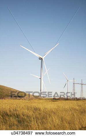 Stock Photo - Wind turbines.. Fotosearch
