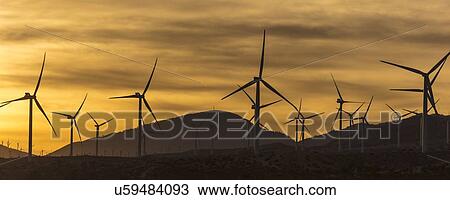 Windmills and windpower outside of Mojave, California View Large Photo Image Stock Image - Windmills and windpower outside of Mojave, California . Fotosearch