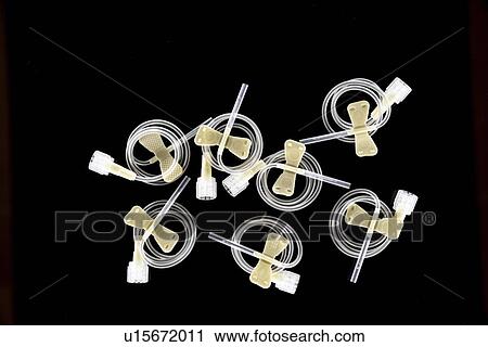 Stock Image - Winged infusion set.. Fotosearch