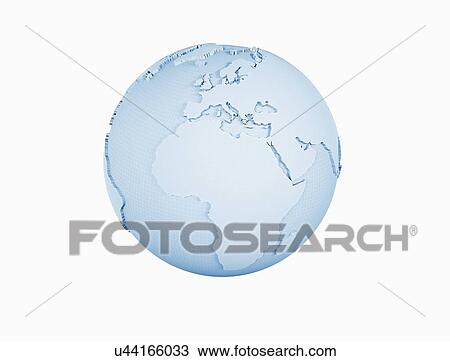 Stock Image - World map, illustration.. Fotosearch