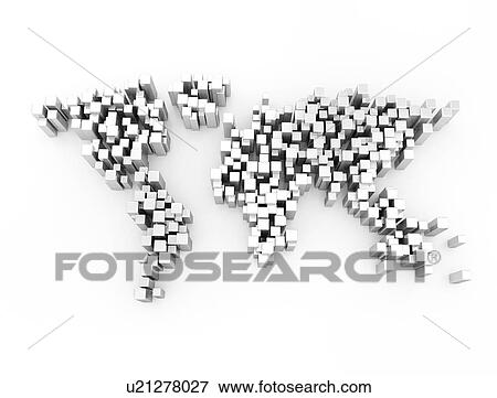 World map, illustration. View Large Photo Image Stock Photo - World map, illustration.. Fotosearch