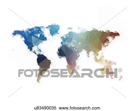 Stock Photography - World map, illustration.. Fotosearch