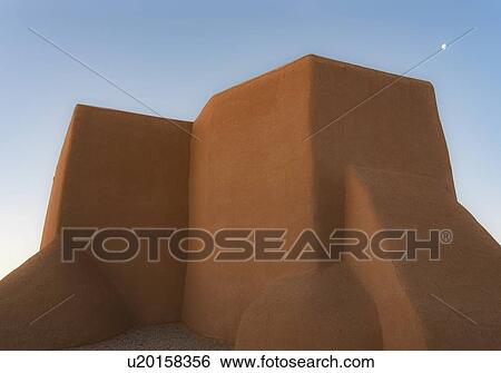 Adobe walls of San Francisco de Asis Church in New Mexico View Large Photo Image Stock Photograph - Adobe walls of San Francisco de Asis Church in New Mexico. Fotosearch