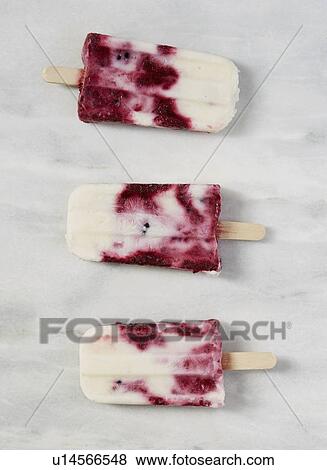 Stock Photo - Berry ice creams. Fotosearch