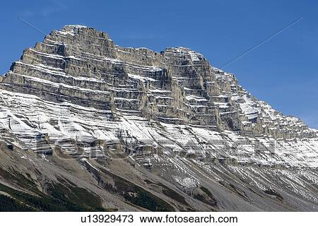 Stock Image - Canada, Alberta, Jasper, Mountain landscape in Jasper National Park. Fotosearch