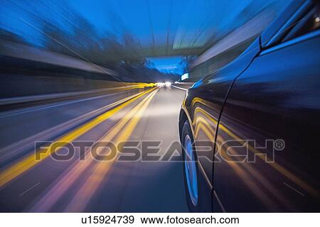 Car on highway View Large Photo Image Stock Photo - Car on highway. Fotosearch