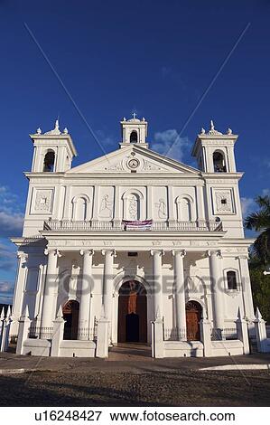 El Salvador, Cuscatlan, Suchitoto, Facade of Santa Lucia Church View Large Photo Image Stock Photo - El Salvador, Cuscatlan, Suchitoto, Facade of Santa Lucia Church. Fotosearch