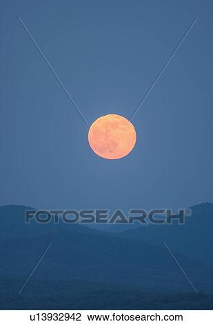 Full moon over Blue Ridge Mountains View Large Photo Image Stock Image - Full moon over Blue Ridge Mountains. Fotosearch