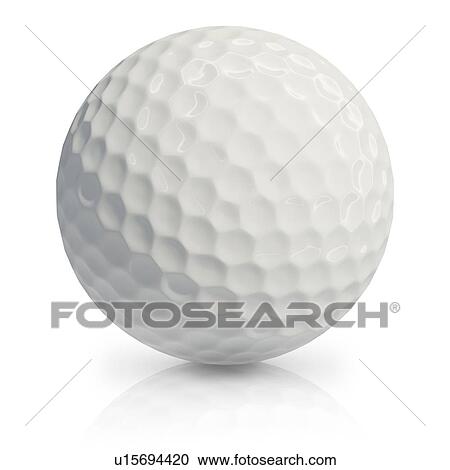 Golf ball, illustration. View Large Photo Image Stock Image - Golf ball, illustration.. Fotosearch