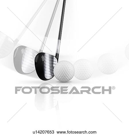 Golf club with golf ball, illustration. View Large Photo Image Stock Image - Golf club with golf ball, illustration.. Fotosearch