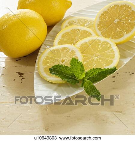 Stock Image - Lemon slices. Fotosearch