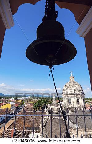 Nicaragua, Granada, Bell of La Merced Church View Large Photo Image Stock Photograph - Nicaragua, Granada, Bell of La Merced Church. Fotosearch