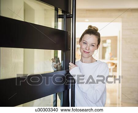 Portrait of mature woman at home View Large Photo Image Stock Image - Portrait of mature woman at home. Fotosearch