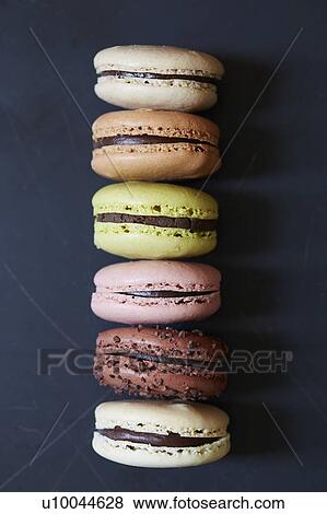 Row of macarons View Large Photo Image Stock Photo - Row of macarons. Fotosearch