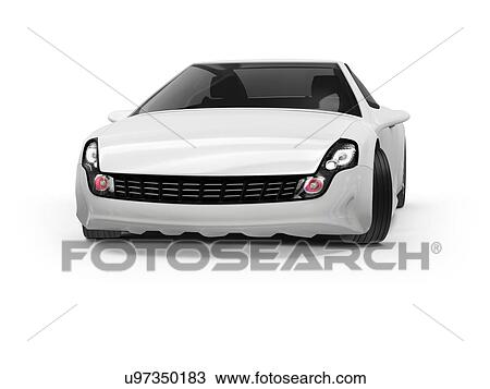 Stock Image - Sports car, 3D rendered illustration.. Fotosearch